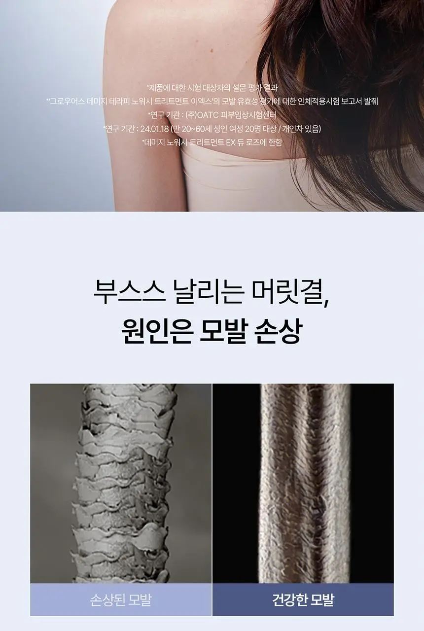 [어워즈 2년 연속수상/열보호] 그로우어스 데미지 테라피 노워시 트리트먼트 EX 250ml 상세페이지 12